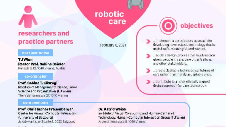 Caring Robots / Robotics Care 2022-2027
